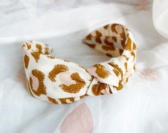 Leopard Print Knot Headband | Womens Hair Accessory, Animal Print Hairband
