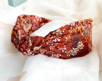 Knot Headband | Womens Hair Accessory, Retro Floral Hairband, Liberty London Ciara L Brown