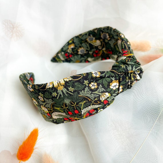 Knot Headband | Liberty London Strawberry Thief William  display picture 1