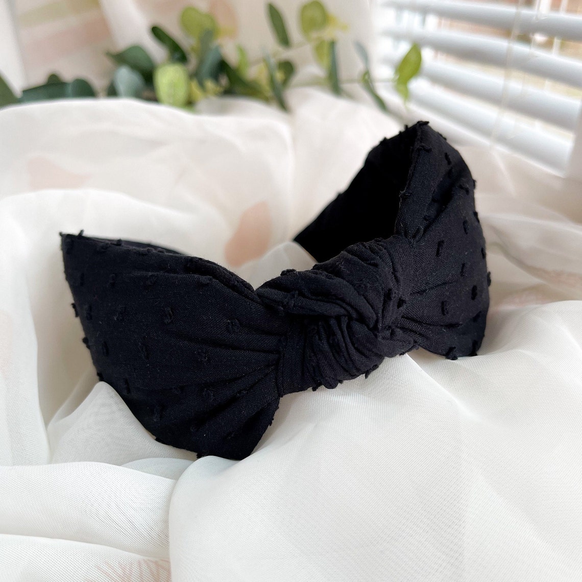 Black Headband Knot Headband Ladies Hairband Plain Black - Etsy