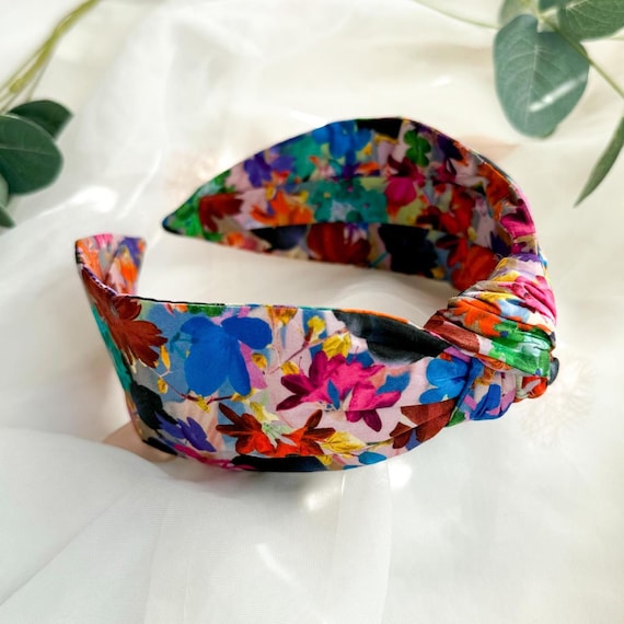 Floral Print Knot Headband | Liberty London Futuristic  display picture 1