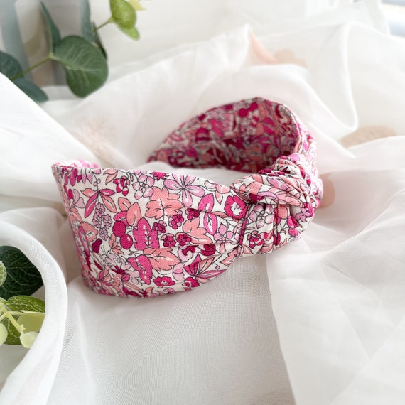 Liberty Print Top Knot Headband | Wide Headband, Hyde Flroal  display picture 2