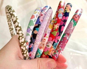 Liberty of London Skinny Alice Band | Headband, Hairband Tana Lawn Hair Accessory Gift for Her