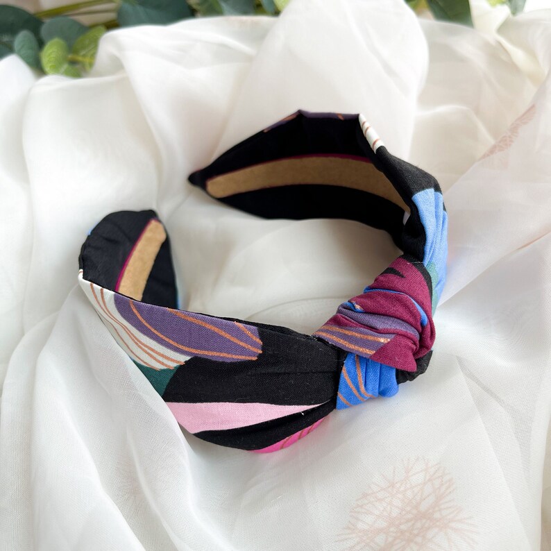 Satin Lined Headband Turban Headband Knot Hairband Etsy