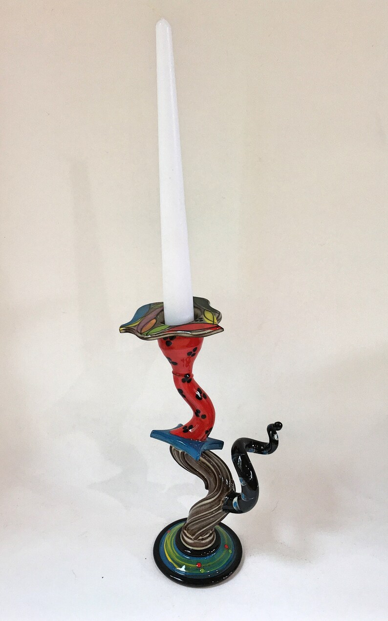 Colourful Funky Candle Holder Etsy