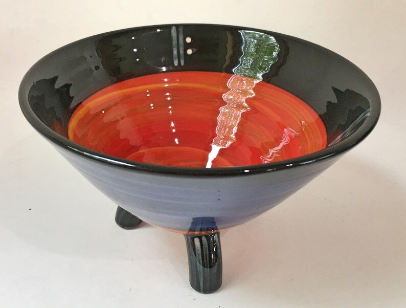 Ceramic Tripod Bowl Etsy UK