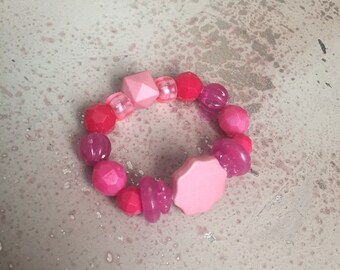 Pink Beaded Children's Bracelet | Pink Star Bracelet