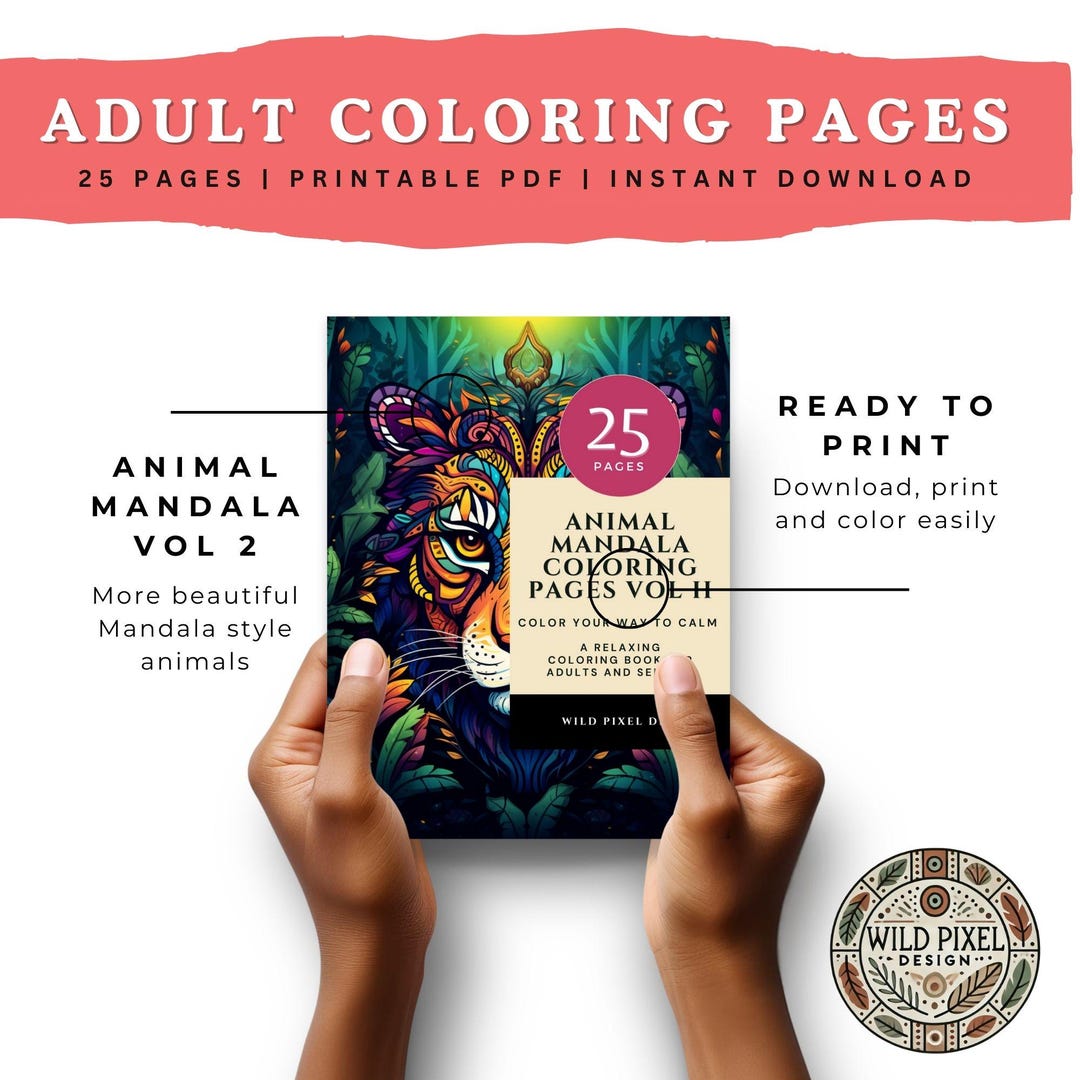 Adult Coloring Pages - Mandala Therapy - Stress Relief - Printable Art ...