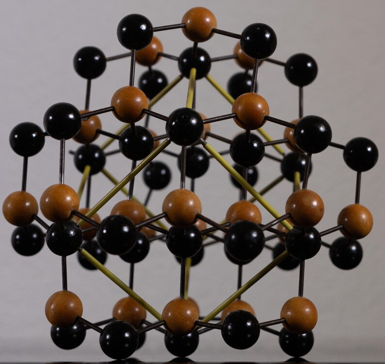 Vintage Molecular Atomic Structure Model of Diamond These Models, Used ...