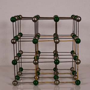 Vintage molecular atomic structure model of Sodium Chloride