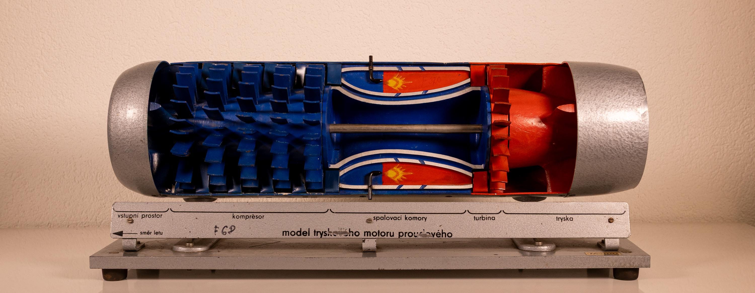 Vintage Cutaway Educational Model of the Jet Engine - Etsy UK