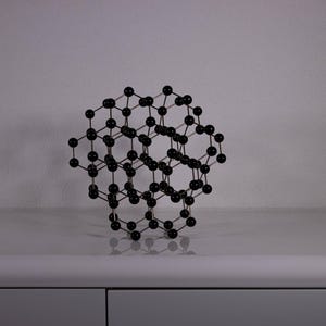 Vintage molecular atomic structure model of Graphite