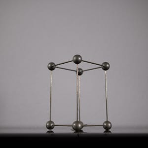 Vintage molecular atomic structure model of Tetragonal crystal system These models, used for chemistry education classroom purposes 50/60