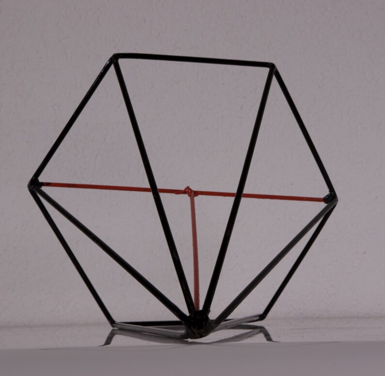Vintage Geometric Model of Steel Wire Model Nr 8 . Etsy