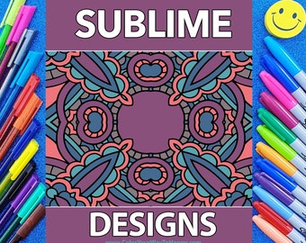 Printable Coloring Books Planners Journals by ColorYourWayToHappy