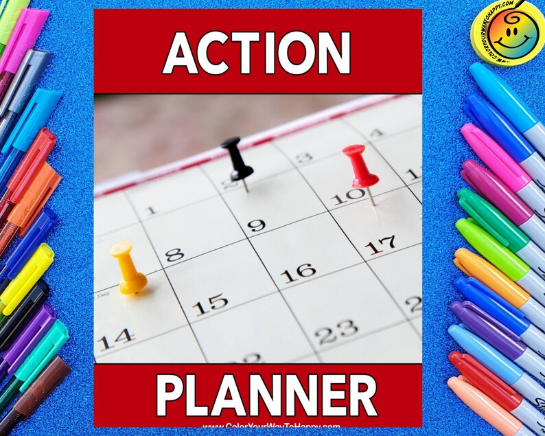 Action Planner Get Organized for Back-to-School with your own personal Daily, Weekly or Monthly Planner image 1