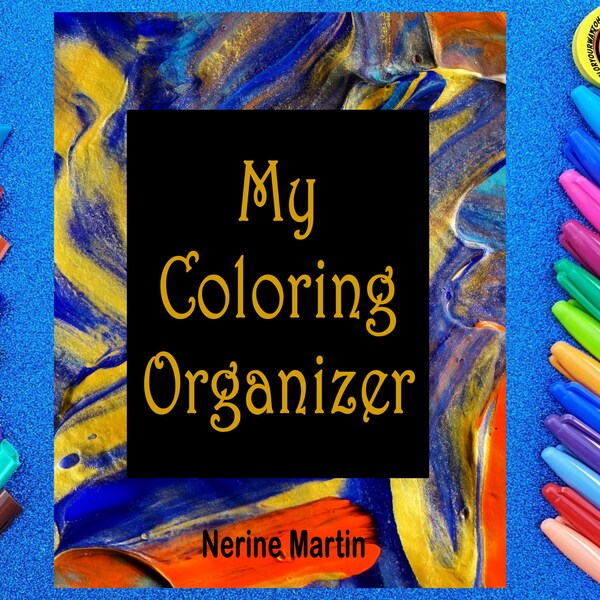 Coloring Book Organizer - Etsy
