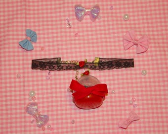 Black Rose Lace Choker
