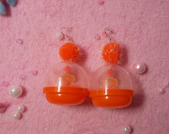 Orange Slice Earrings