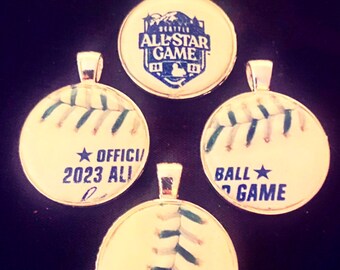2023 All Star game baseball Jewelry Pendants Cufflinks Earrings Tie Clips Heart Pendant Rawlings Seattle