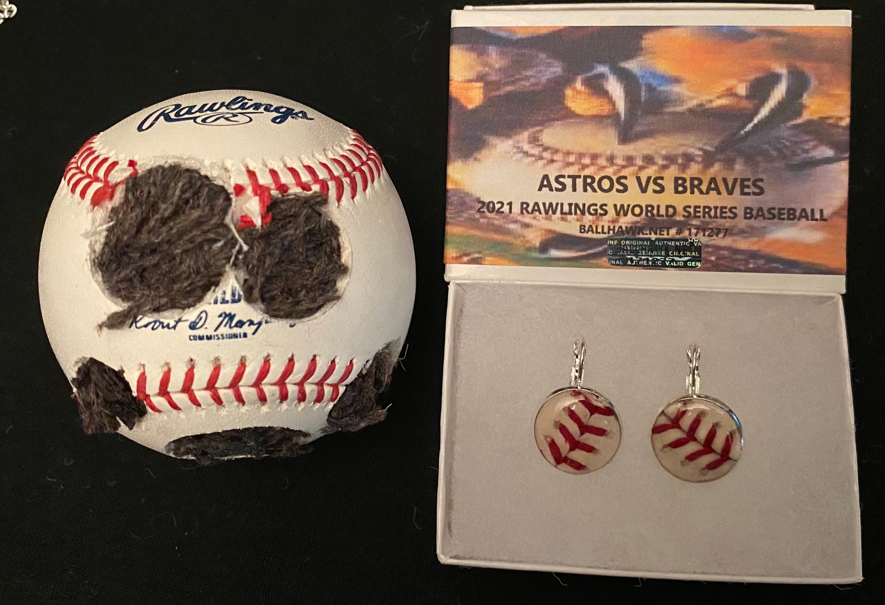 Houston Astros 2021 World Series Bracelet & Earring Set – Unisex MLB Fan Gear