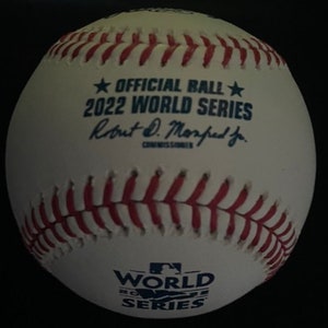 Phillies vs Astros 2022 World Series rawlings game baseball cufflinks image 3