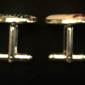 Astros vs Braves 2021 World Series rawlings game baseball cufflinks image 3