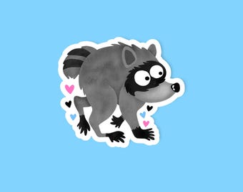 Jimothy the raccoon sticker
