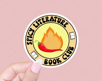 Spicy Literature Book Club Sticker, Tablet sticker, Book Sticker, Bookish sticker, Romance Book Sticker, Notebook sticker, Smut sticker