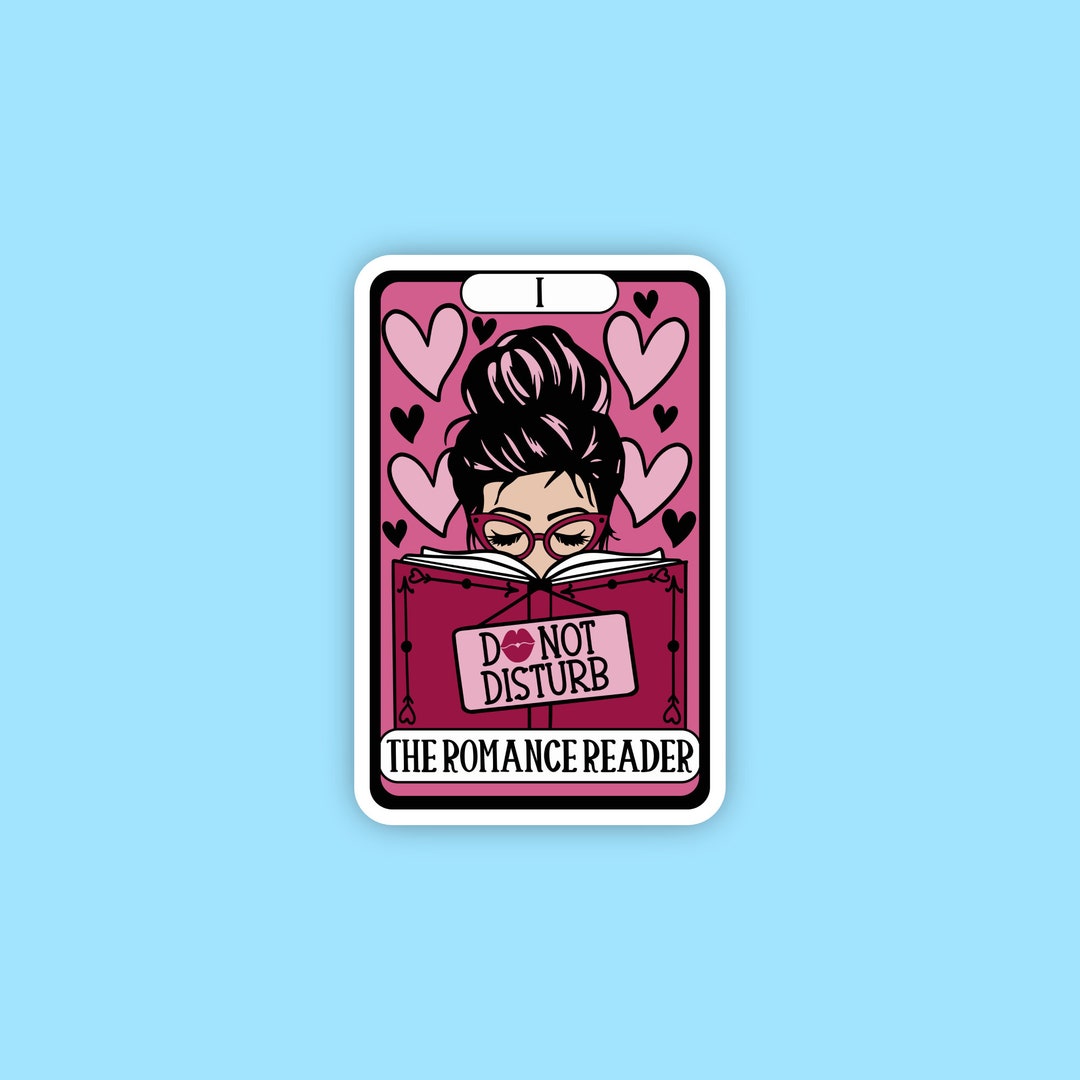 The Reader Sticker Tarot Card the Romance Reader Sticker, Book Sticker, Smut Sticker ...