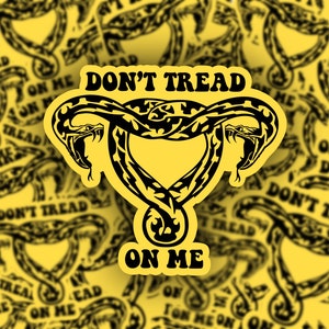 Don’t tread on me uterus sticker | Pro-choice sticker | Roe v Wade sticker | Laptop sticker | Reproductive rights sticker | Feminist sticker