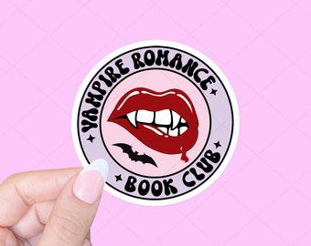 Vampire Romance Book Club Sticker, Tablet sticker, Book Sticker, Bookish sticker, Romance Book Sticker, Notebook sticker, Smut sticker