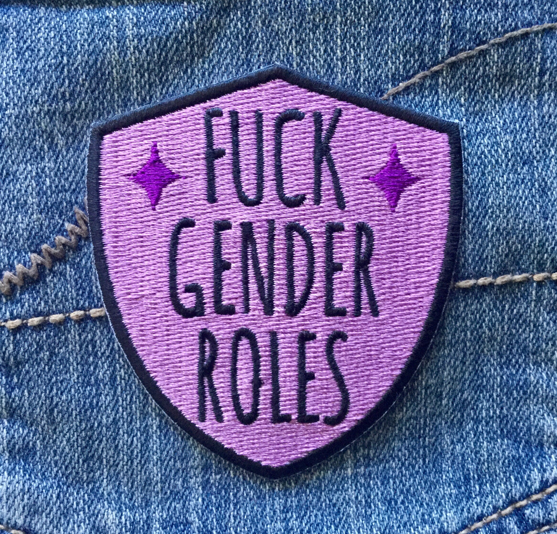 Fck Gender Roles Ironon Patch / Feminist Patch / Feminist Etsy