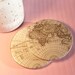 Old world map coaster set / Drink coasters / Glass coasters / Housewarming gift / Planet coasters / Party Favors 
