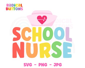 Infirmière scolaire SVG PNG jpg, Infirmière autorisée svg, Infirmière svg, Infirmière svg, Professionnel de la santé svg png, Téléchargement numérique, Utilisation commerciale gratuite