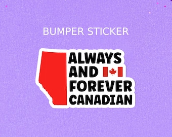 Anti-separatist sticker, Canadian unity sticker, Alberta sticker, Anti-UCP sticker, Waterproof bumper sticker, Car sticker, Vinyl sticker