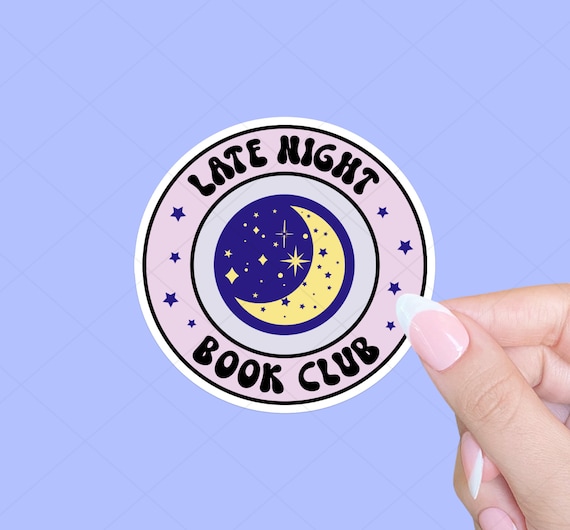 Late Night Book Club Sticker, Tablet sticker, Book Sticker, Bookish smut, Romance Book Sticker, Notebook sticker, Smut sticker, Reader