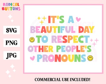 Respekt Pronomen SVG PNG JPG, Lgbt Pride SVG, Lgbtq Png, Gay Pride svg, Pride svg Dateien, Queer png png, Trans Pride svg, digitale Datei
