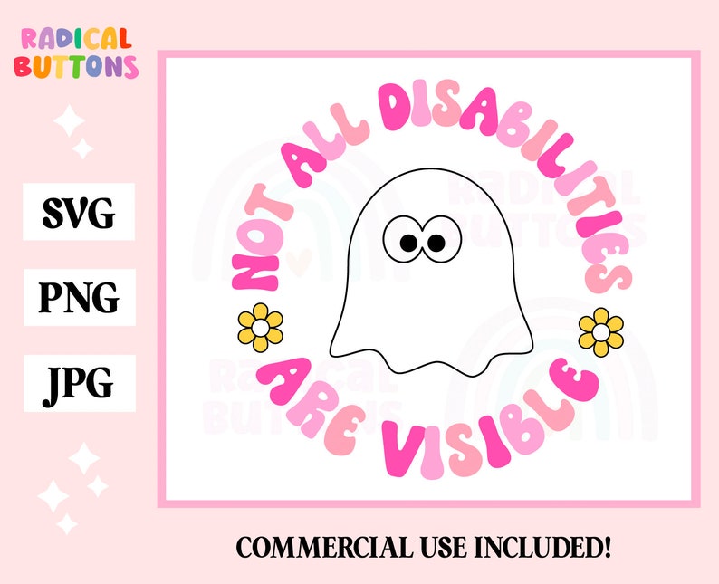 Mental Health SVG PNG JPG, Not All Disabilities Are Visible Svg Png ...