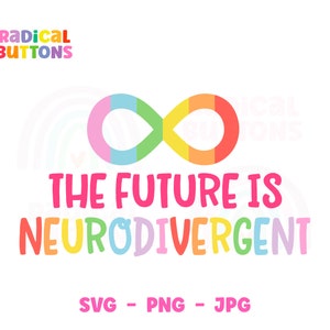 The future is neurodivergent SVG PNG JPG, Mental health Svg, Autism Svg, Autistic Svg, Neurodivergent Svg File, Png Files, Digital Download