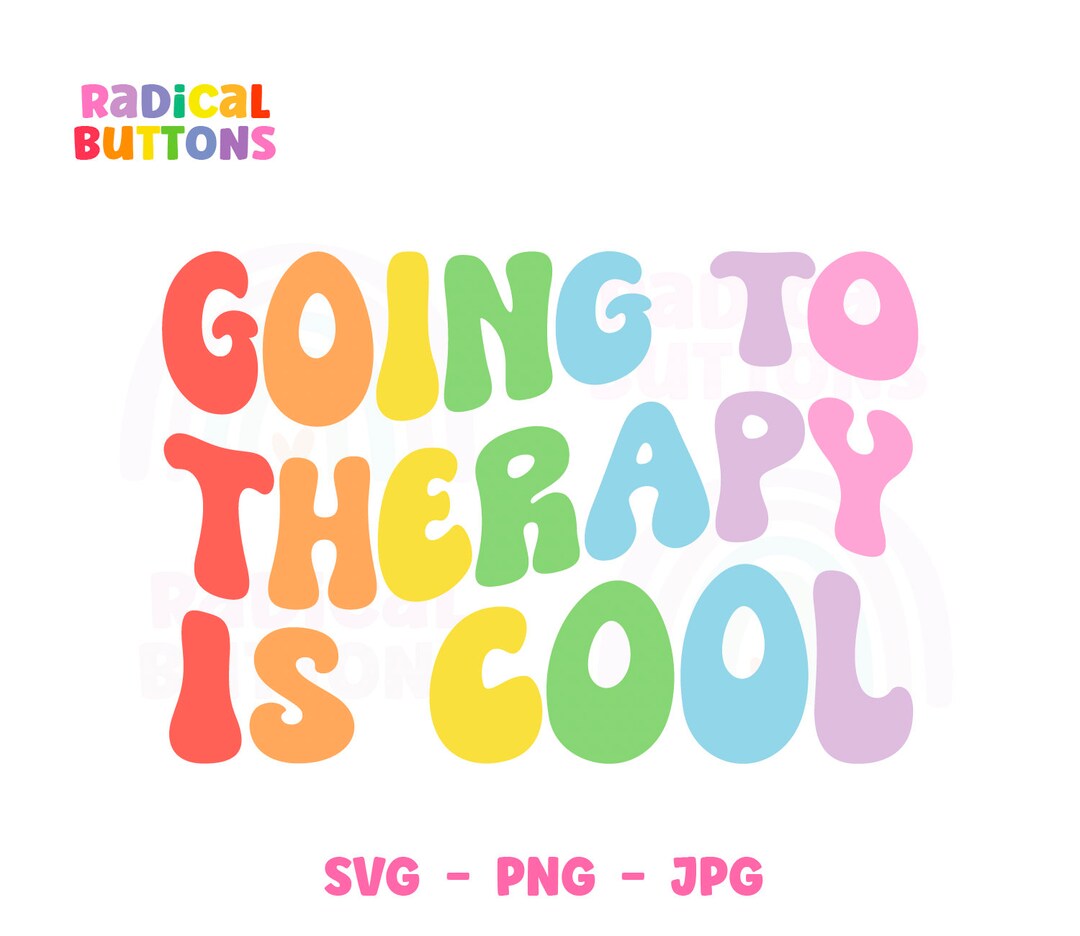 Mental Health SVG PNG JPG, Going to Therapy is Cool Svg Png Jpg, Mental ...
