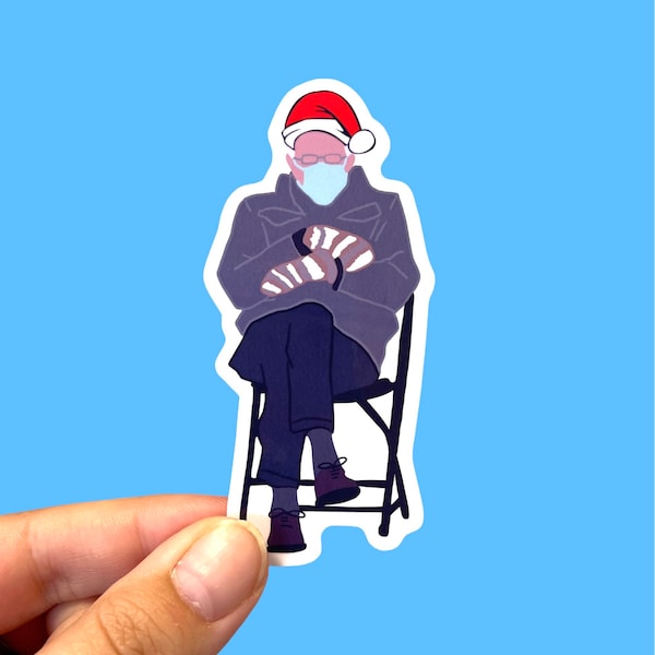 Adesivo Santa Bernie / inaugurazione Bernie / adesivi guanti Bernie / adesivi Bernie Sanders / cappello di Natale Bernie / regalo di Natale