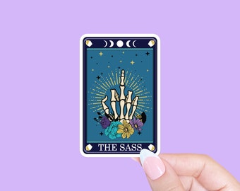 The sass tarot card sticker, Funny sticker, Sassy sticker, Sticker for millennials, Trendy sticker, Laptop sticker, Phone sticker