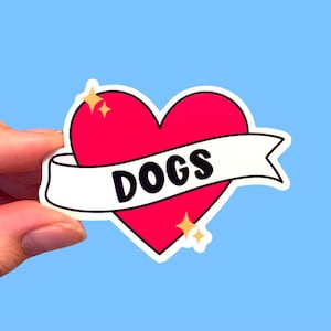 I love dogs sticker | Dog lover sticker | Dog mom sticker | Laptop sticker | Planner sticker | Dog owner sticker