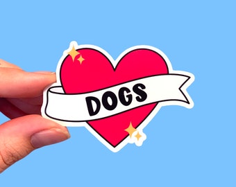 I love dogs sticker | Dog lover sticker | Dog mom sticker | Laptop sticker | Planner sticker | Dog owner sticker