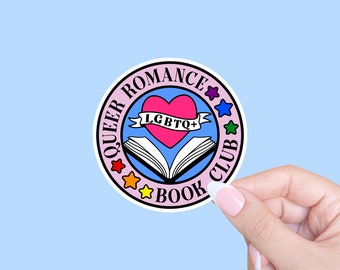 Queer romance book club Sticker, Tablet sticker, Book Sticker, Bookish smut, Romance Book Sticker, Notebook sticker, Smut sticker, Reader