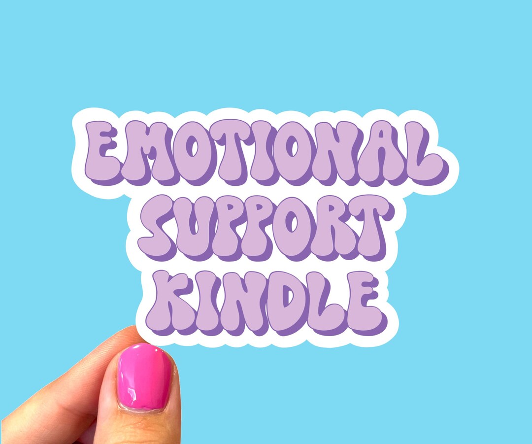 Emotional Support Tablet, Bookish Sticker, Smut Sticker, Book Club