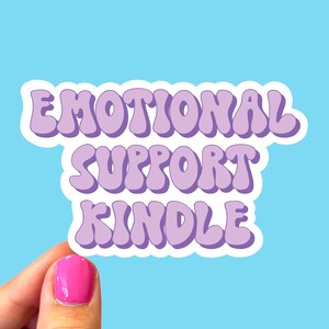 Emotional support tablet, Bookish sticker, Smut sticker, Book club, Book addict, tablet sticker, Sticker for readers, Gift for readers