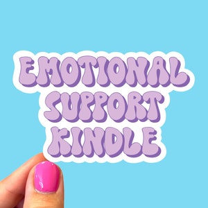 Emotional support tablet, Bookish sticker, Smut sticker, Book club, Book addict, tablet sticker, Sticker for readers, Gift for readers