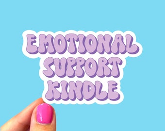 Emotional support tablet, Bookish sticker, Smut sticker, Book club, Book addict, tablet sticker, Sticker for readers, Gift for readers